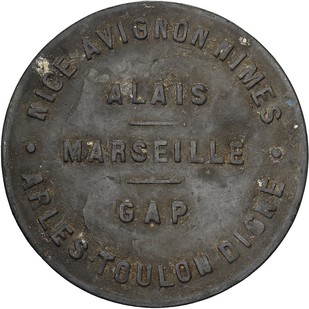 France, Chambre de Commerce, Région Provençale, 10 Centimes, , Zinc