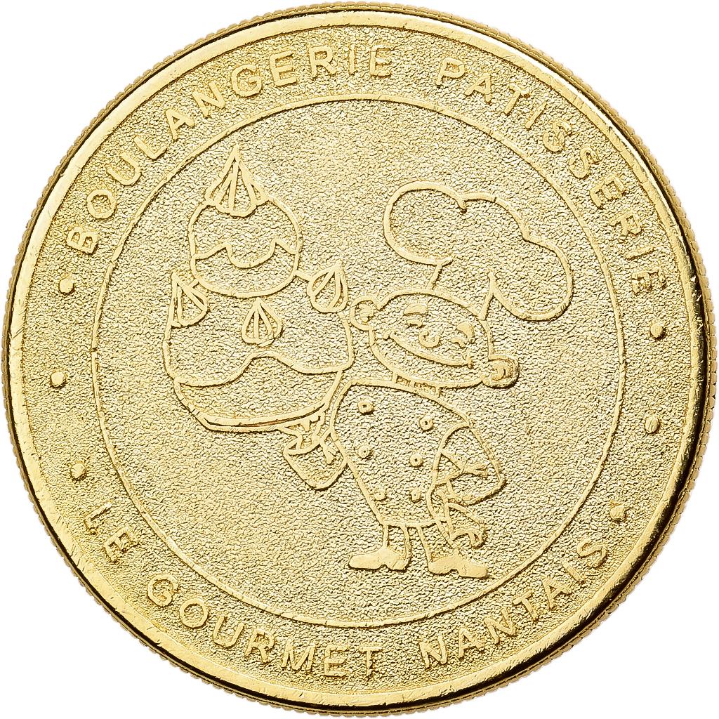 France, Token, Boulangerie Le Gourmet Nantais, La Tour Lu, Copper-nickel