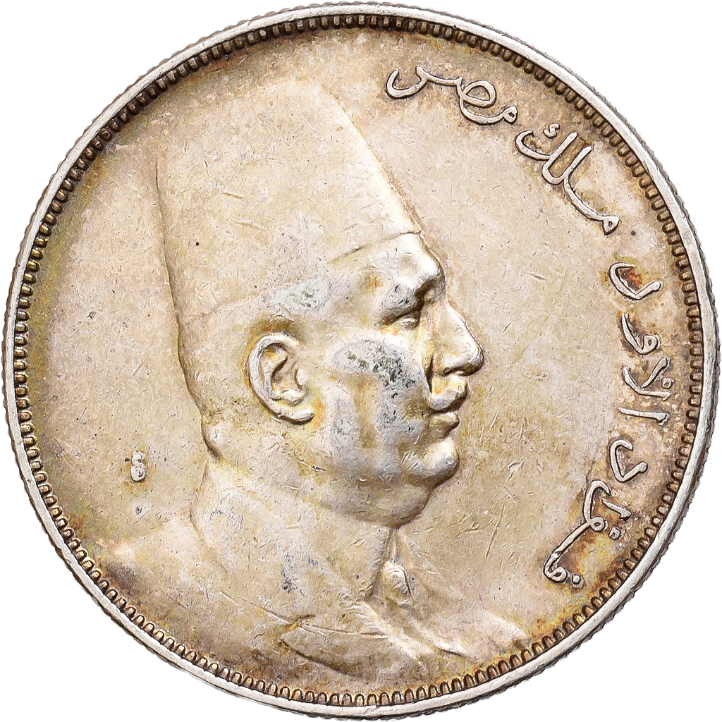 Egypt, Fuad I, 10 Piastres, 1923/AH1341, Silver, , KM:337