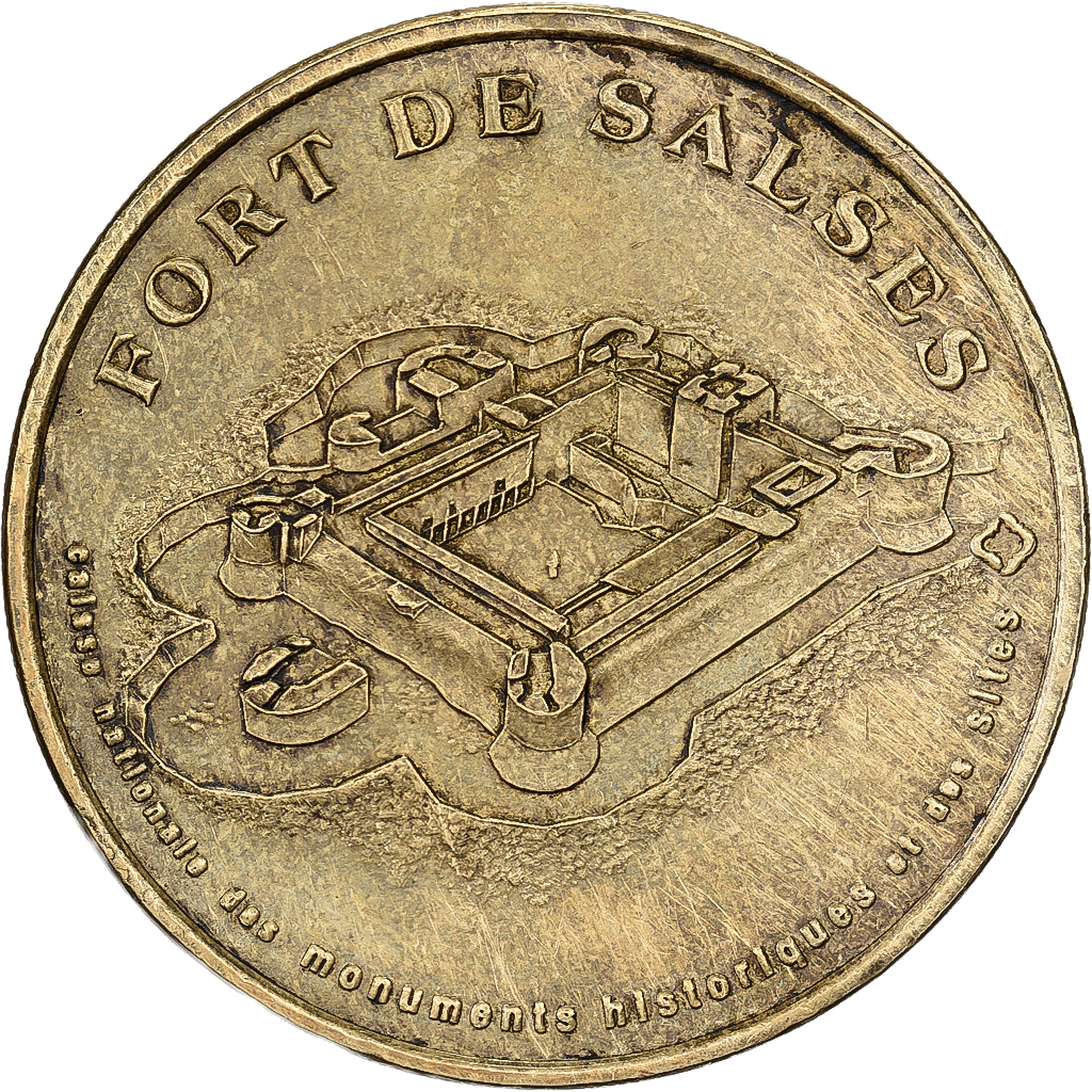 France, Token, Salses - Le Château Fort -, 2005, Copper-nickel Aluminium, MDP
