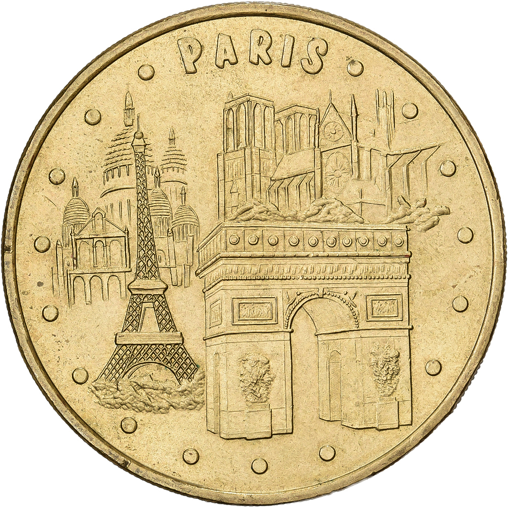 France, Token, Paris - La Tour Eiffel, 2003, Copper-nickel Aluminium, MDP