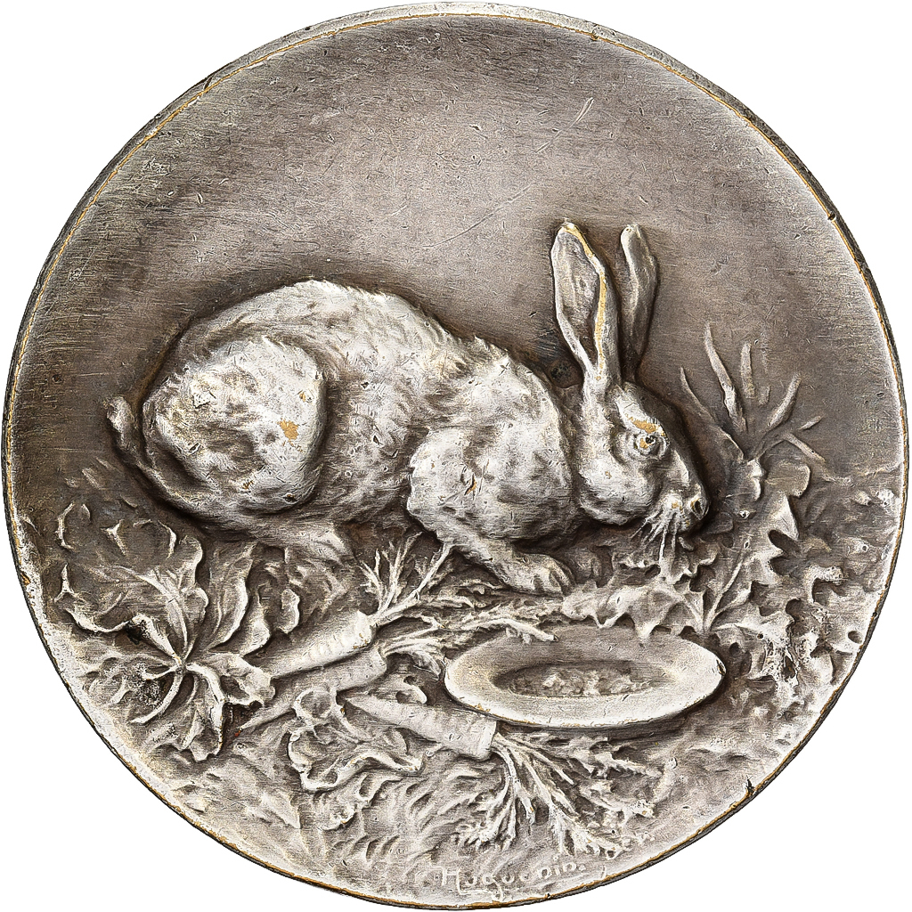 France, Medal, Aviculture du Haut-Rhin, Altkirch, 1922, Silvered bronze