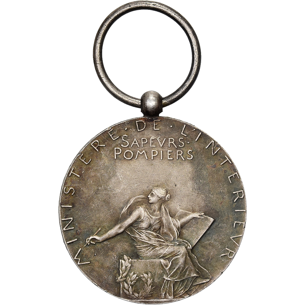 France, Sapeurs Pompiers, Ministère de l'Intérieur, Medal, 1900, Very Good