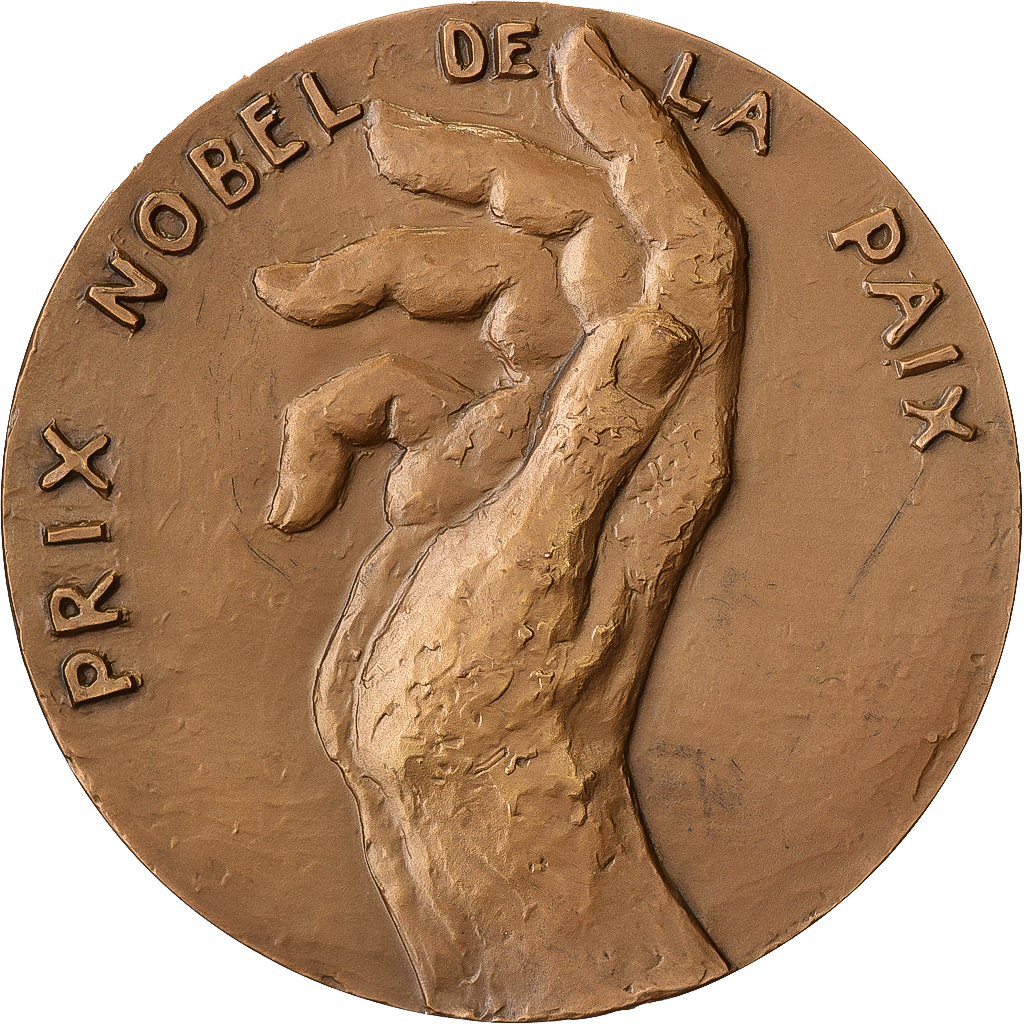 Frankrijk, Medaille, Martin Luther King, Prix nobel de la Paix, 1966, Bronzen