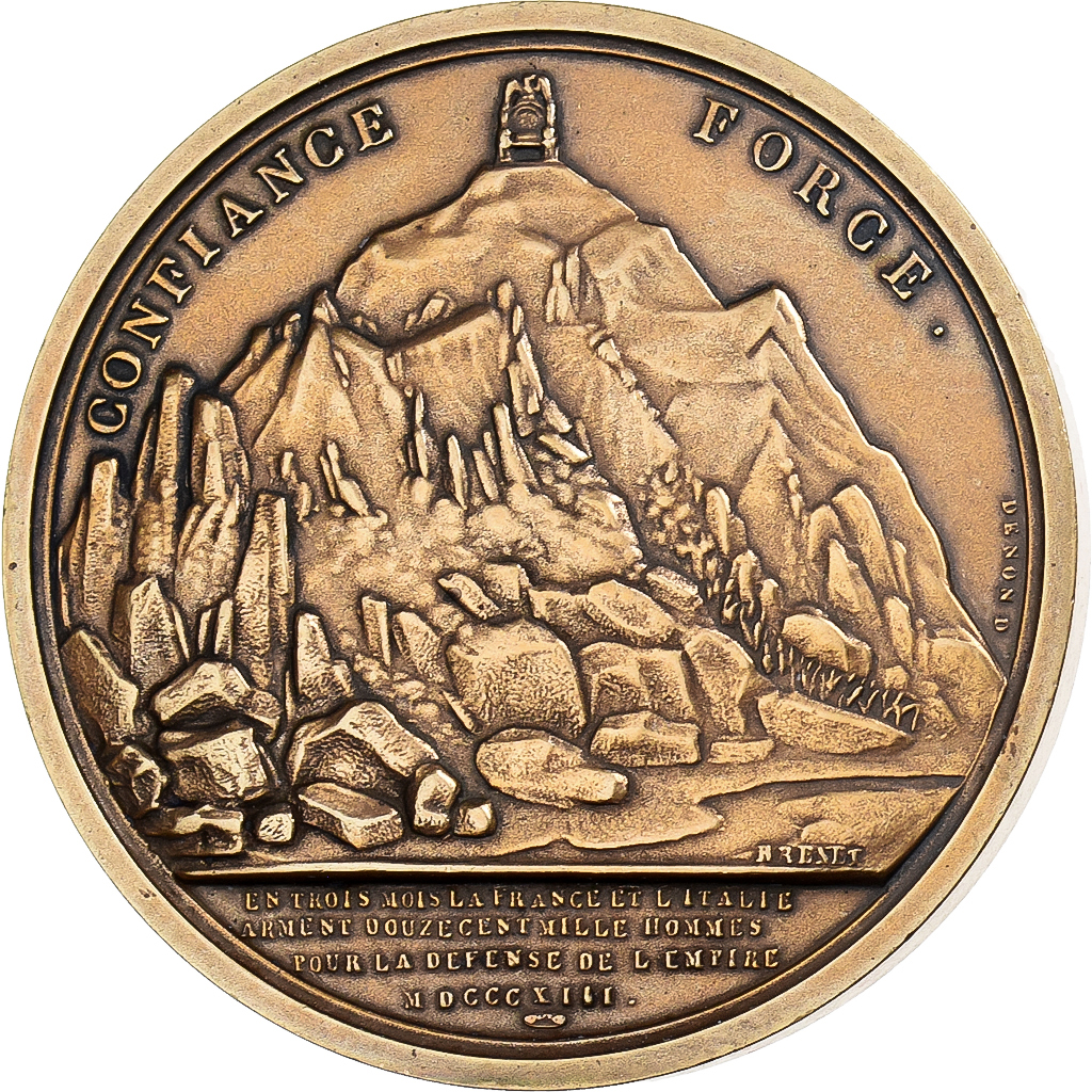 France, Medal, Napoléon Bonaparte, Napoléon Ier, Confiance et Force, Bronze