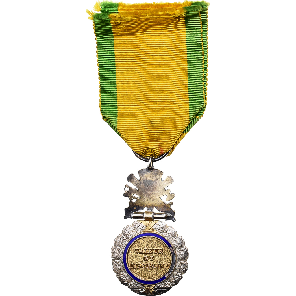 France, Troisième République, Valeur et Discipline, Medal, 1870, Very Good