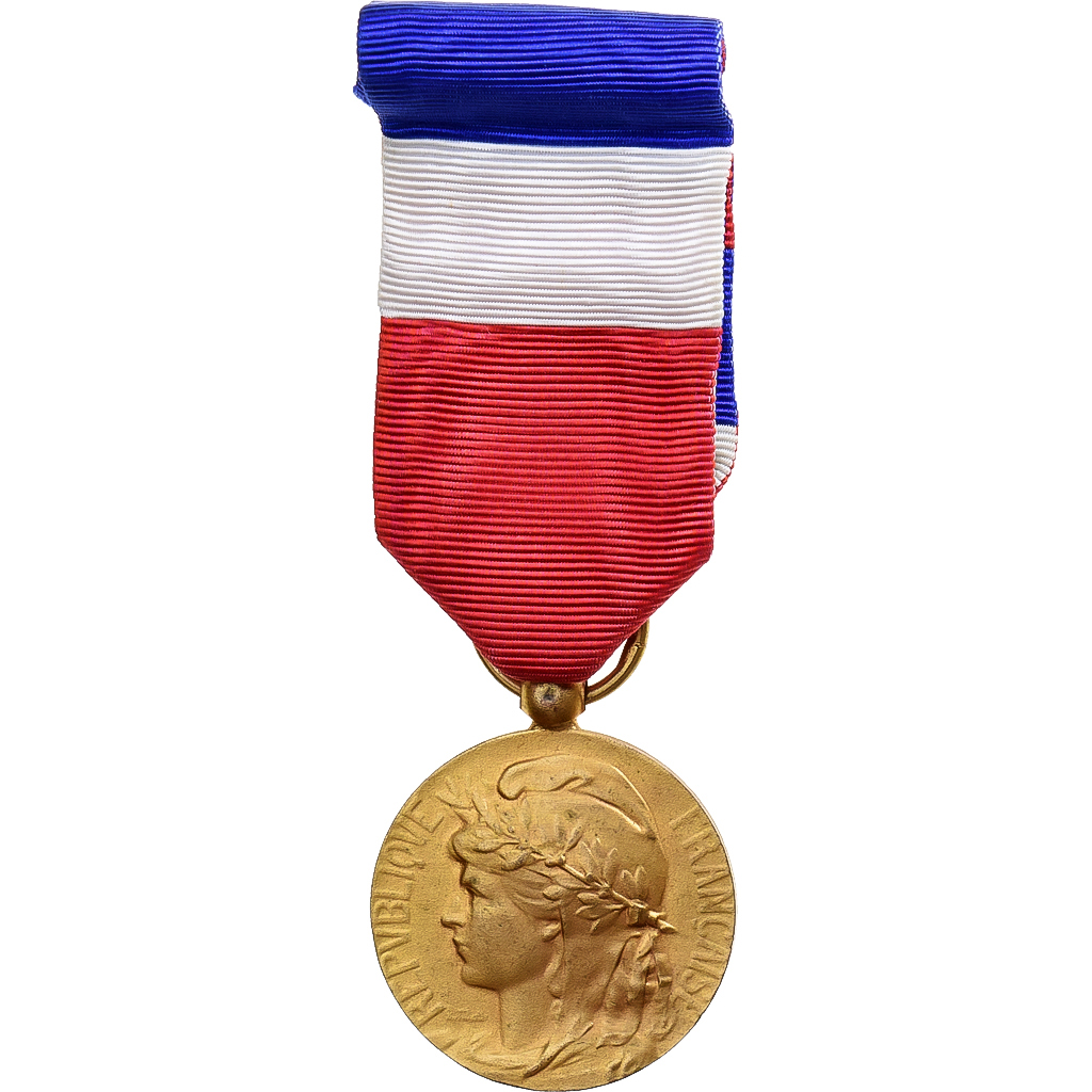 France, Honneur-Travail, République Française, Medal, 1975, Very Good Quality