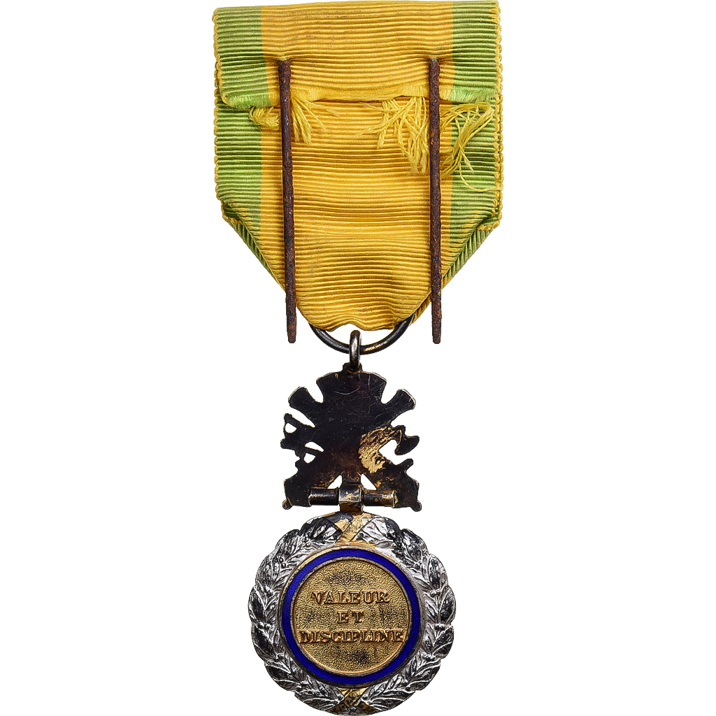 France, Troisième République, Valeur et Discipline, Medal, 1870, Very Good
