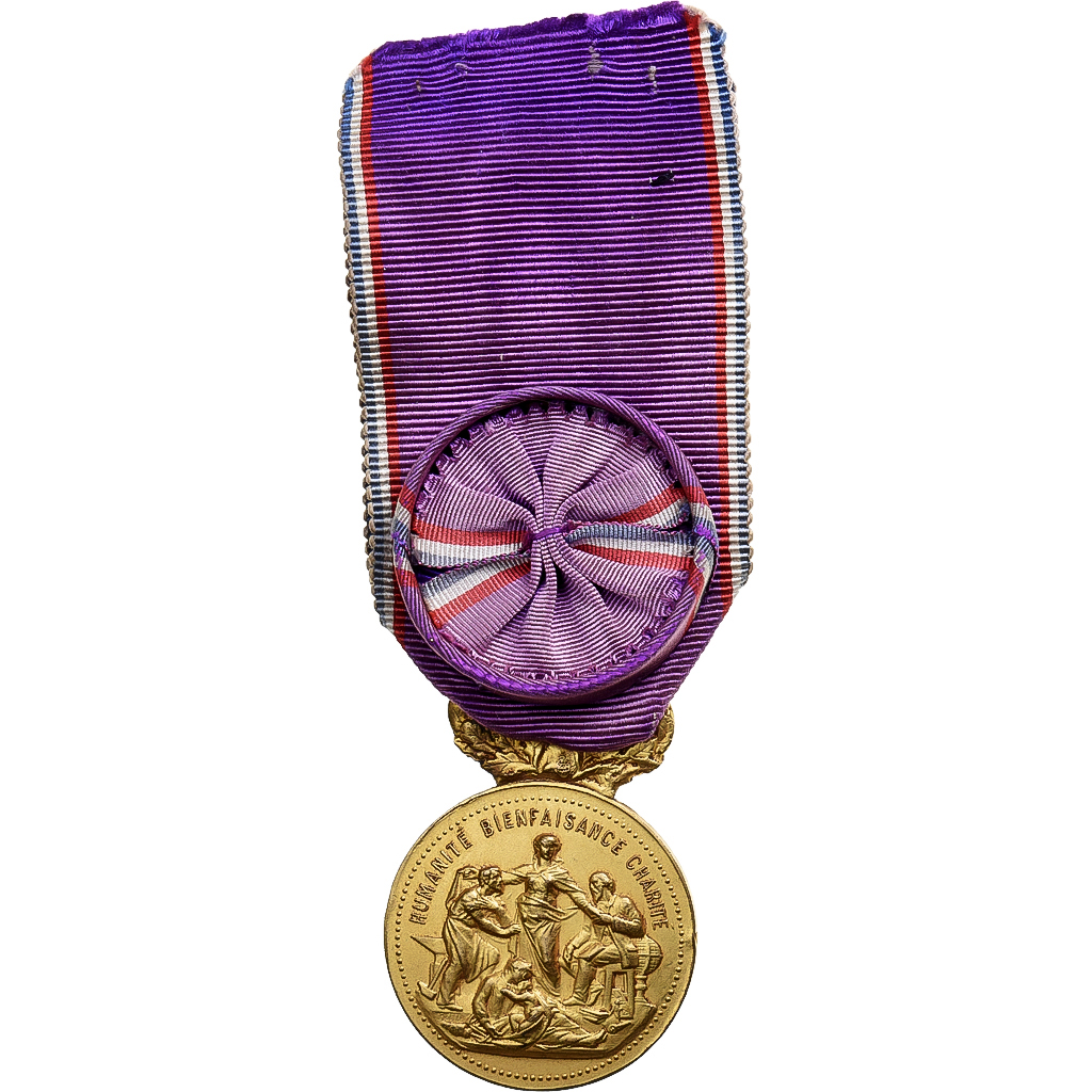 France, Académie du dévouement national, Medal, Officier, Very Good Quality