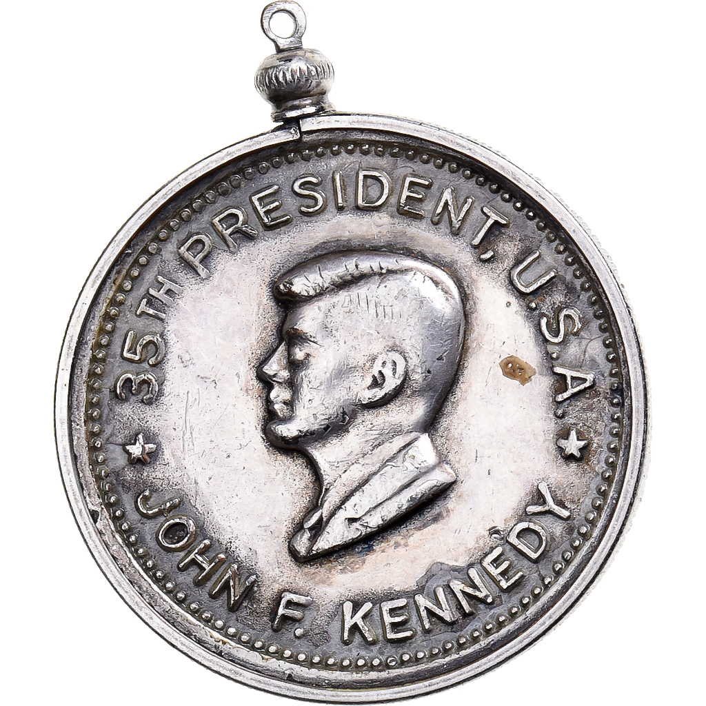 United States, Medal, John F.Kennedy, Silvered bronze, 