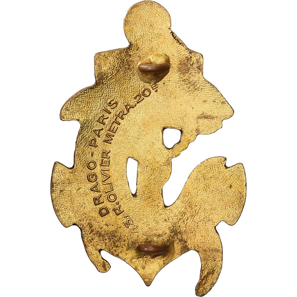 France, Insigne, 21ème Régiment d'Infanterie Coloniale, Métal, Emaillée