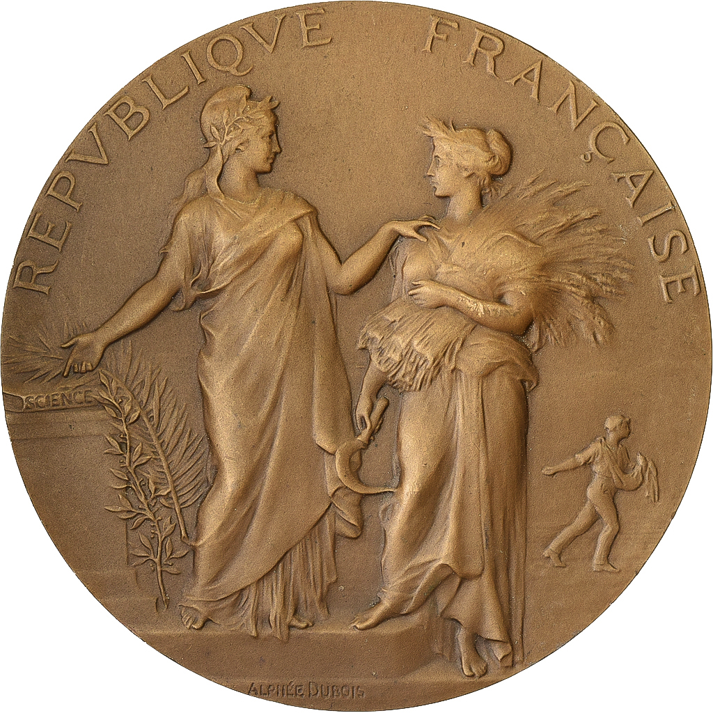 France, Medal, Concours Central Hippique de Paris, 1906, Bronze, Alphée Dubois
