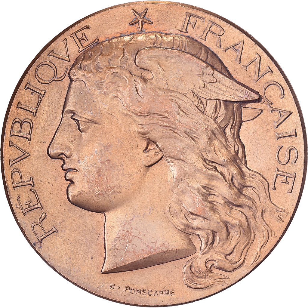 France, Medal, Concours Régional Hippique de Nantes, 1888, Bronze, Ponscarme