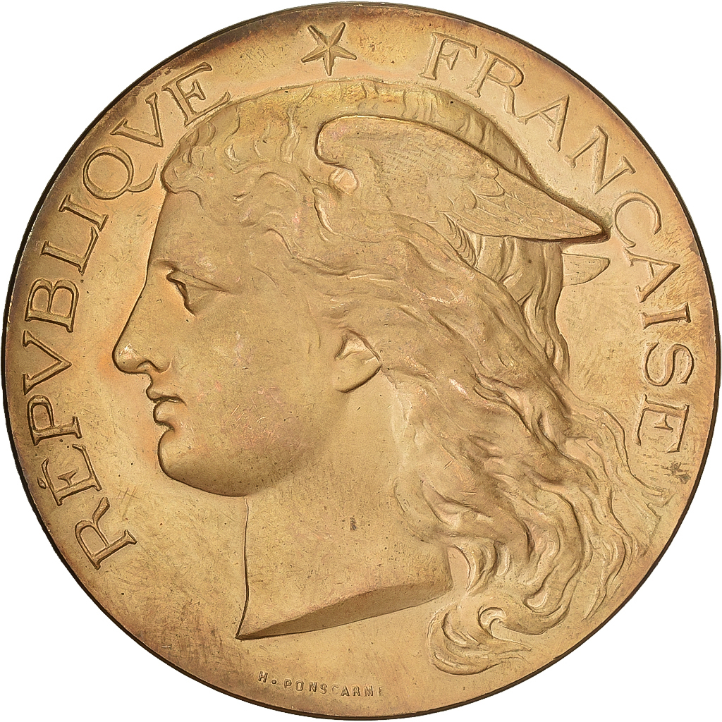 France, Medal, Concours Régional Hippique de Nantes, 1901, Bronze, Ponscarme