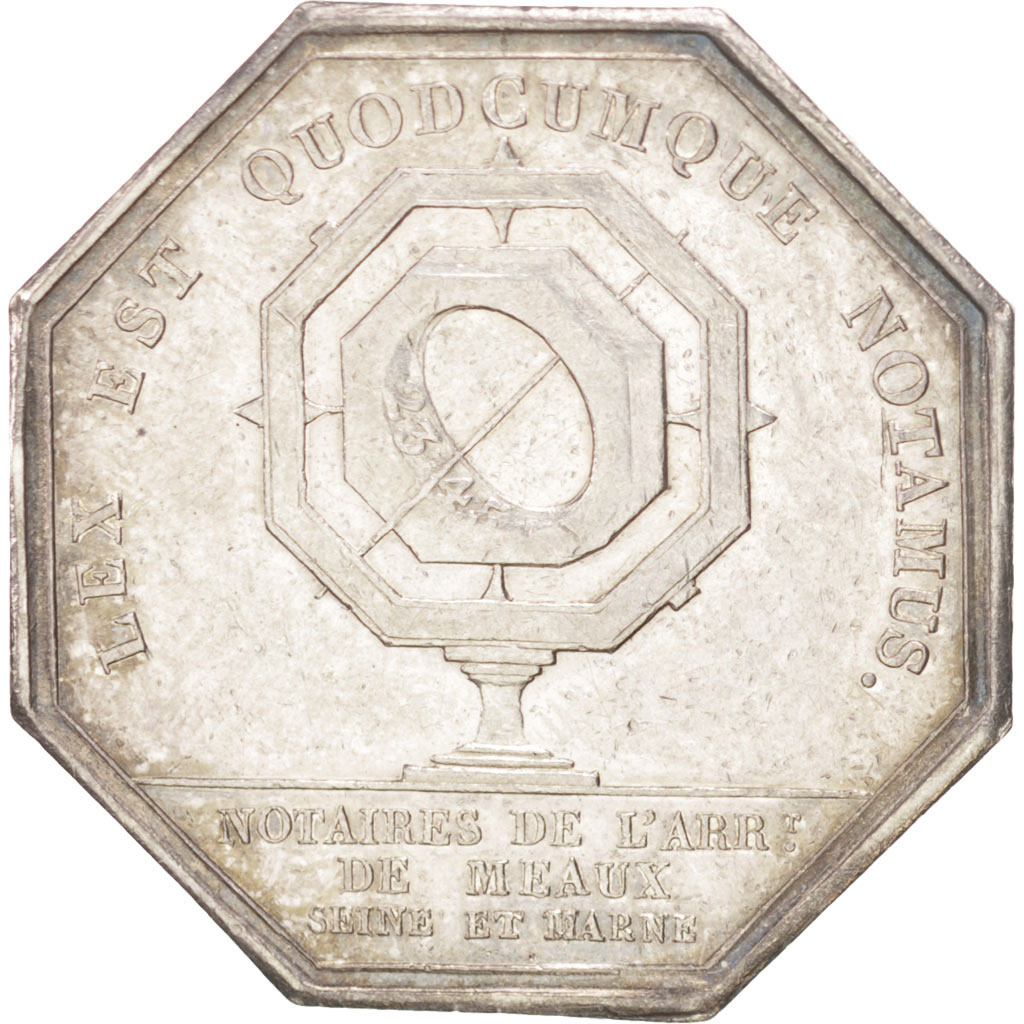 Frankrijk, Token, Notary, Tiolier, ZF+, Zilver, Lerouge:190