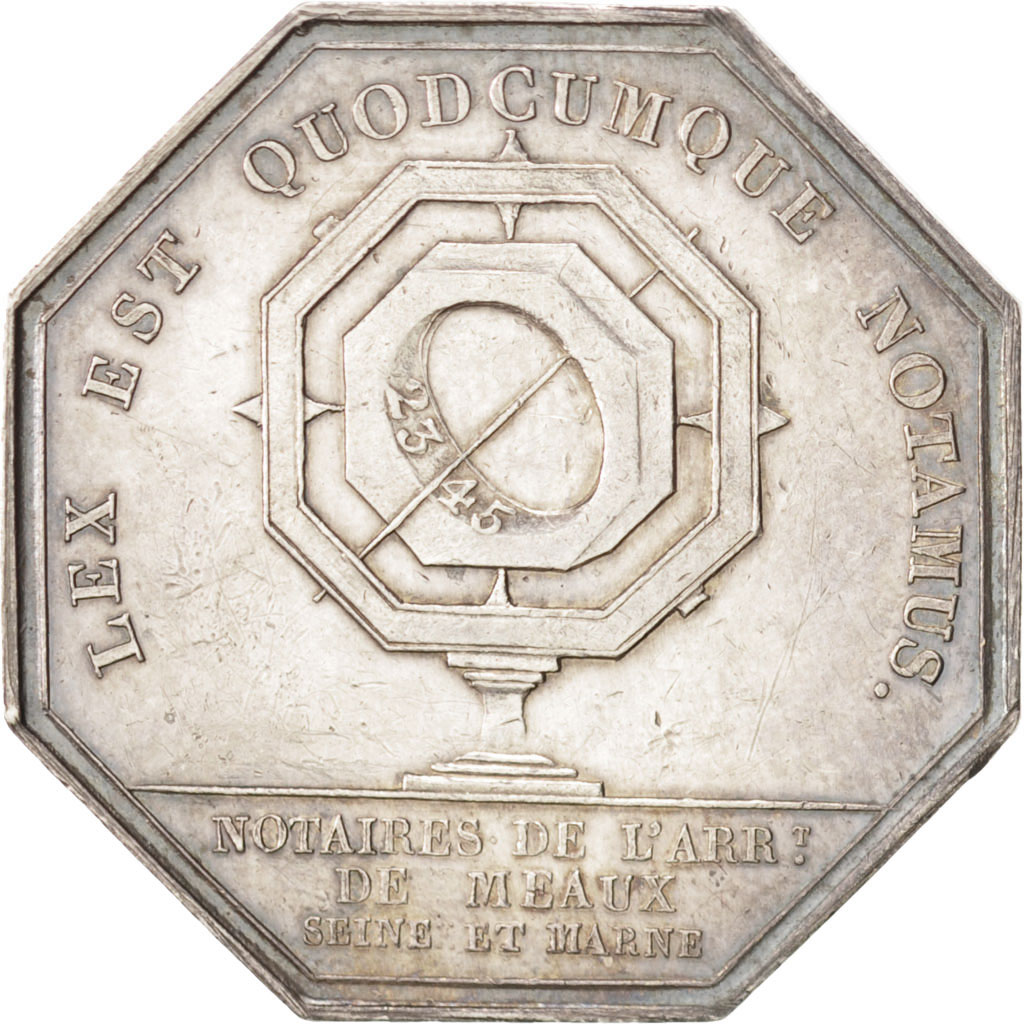 Frankrijk, Token, Notary, Caqué, PR+, Zilver, Lerouge:191