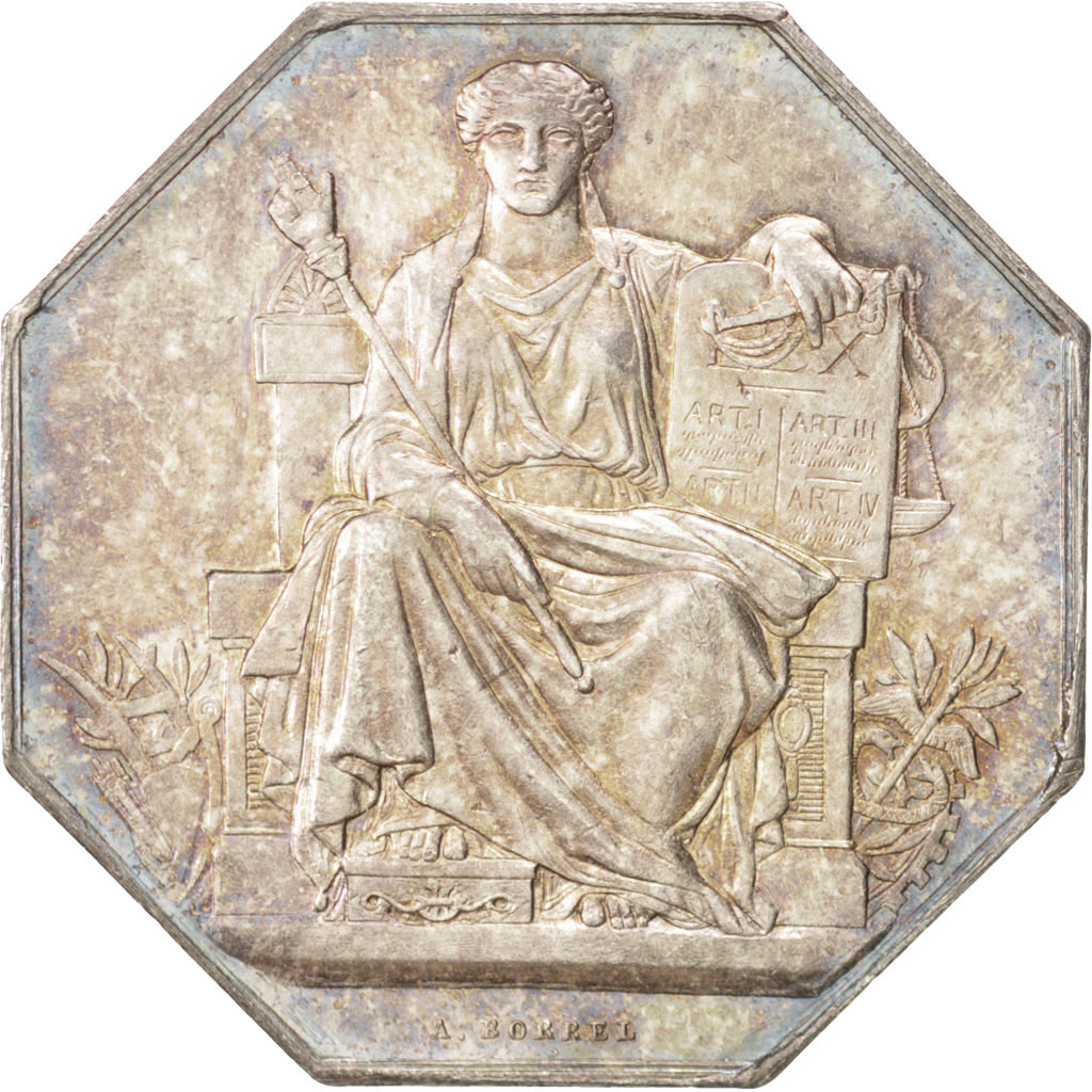 France, Token, Notary, Borrel, , Silver, Lerouge:35