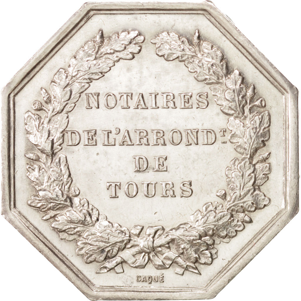 France, Token, Notary, Oudiné, , Silver, Lerouge:408b