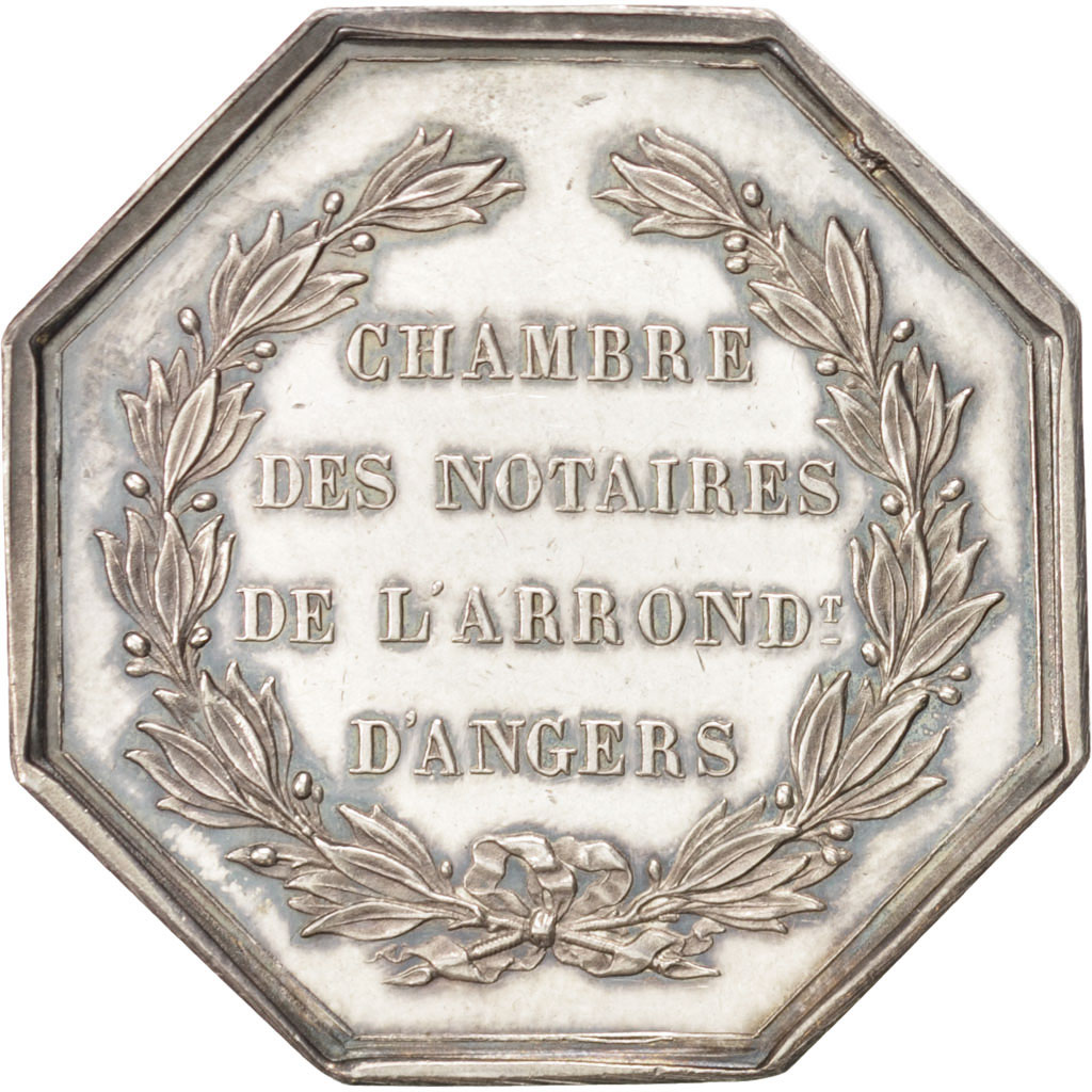 France, Token, Notary, , Silver, Lerouge:19