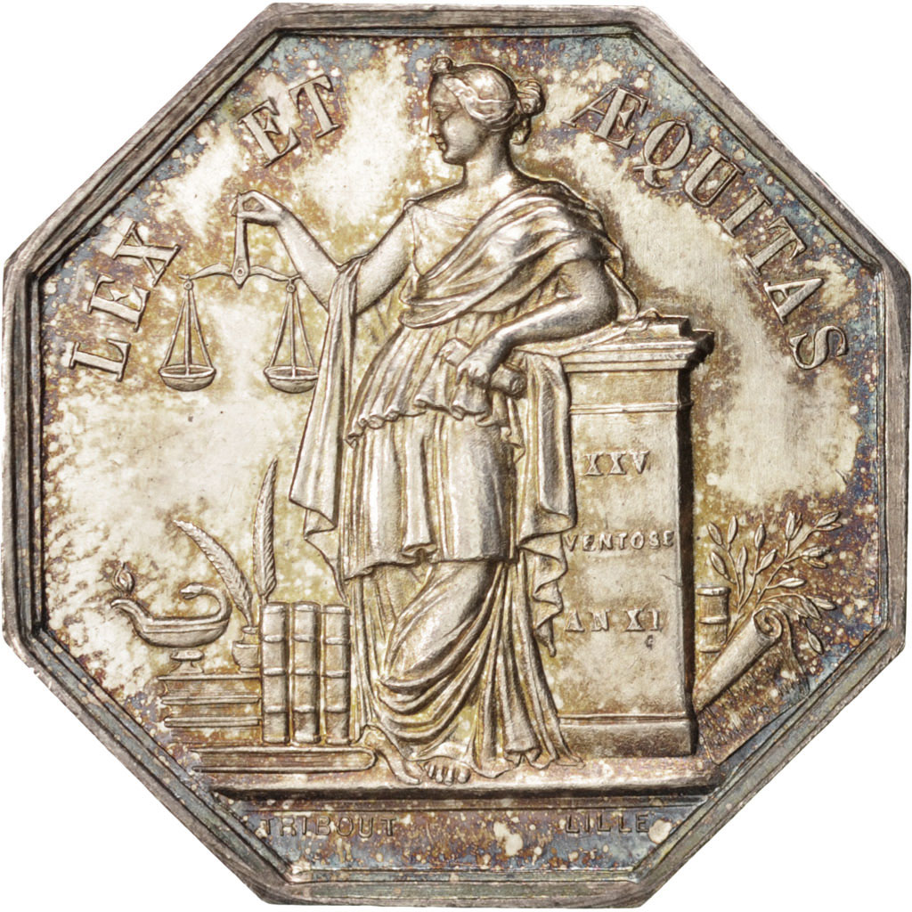 Frankrijk, Token, Notary, UNC-, Zilver, Lerouge:120