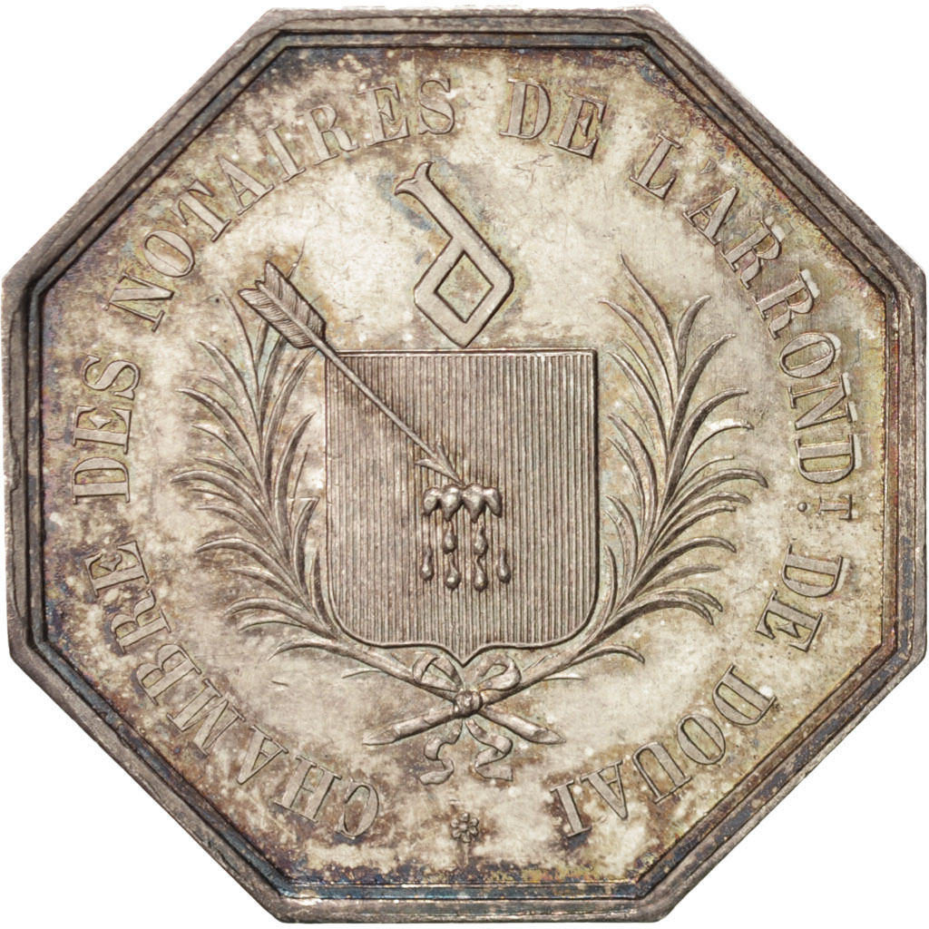 Frankrijk, Token, Notary, UNC-, Zilver, Lerouge:120