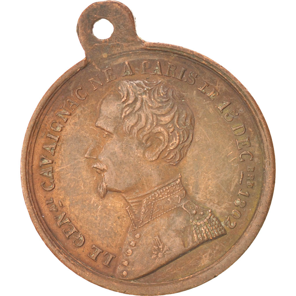 France, Medal, French Second Republic, History, 1848, , Copper