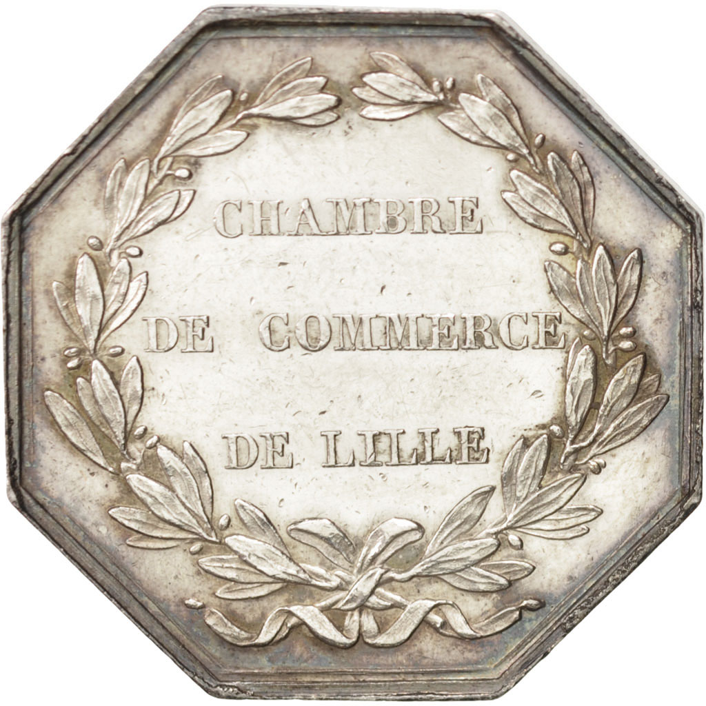 France, Token, Chamber of Commerce, Caqué, , Silver