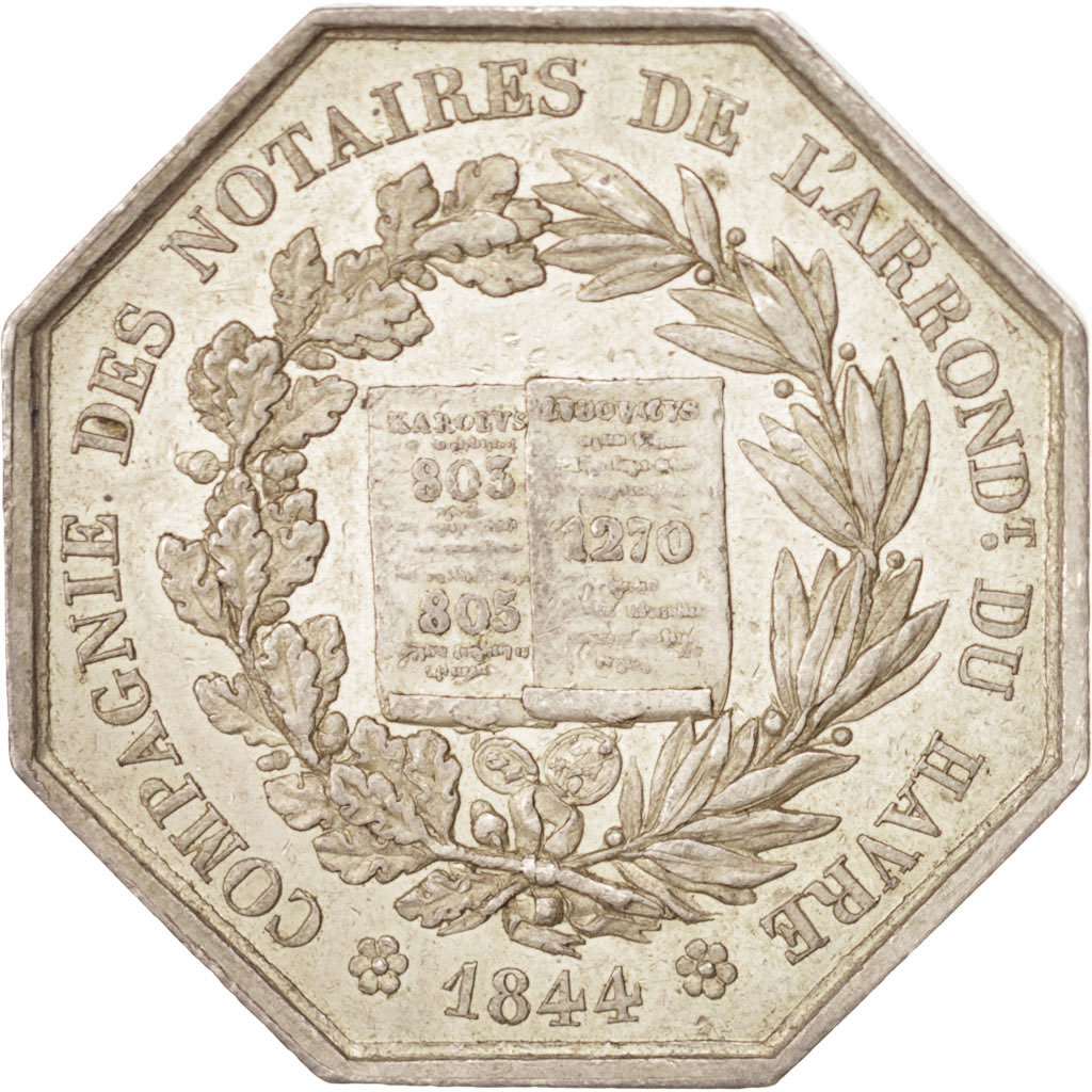 France, Token, Notary, , Silver, Lerouge:146