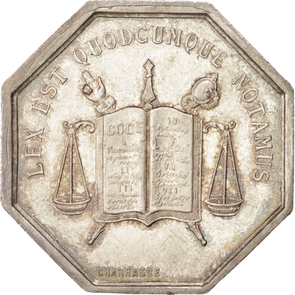 France, Token, Notary, , Silver, Lerouge:174