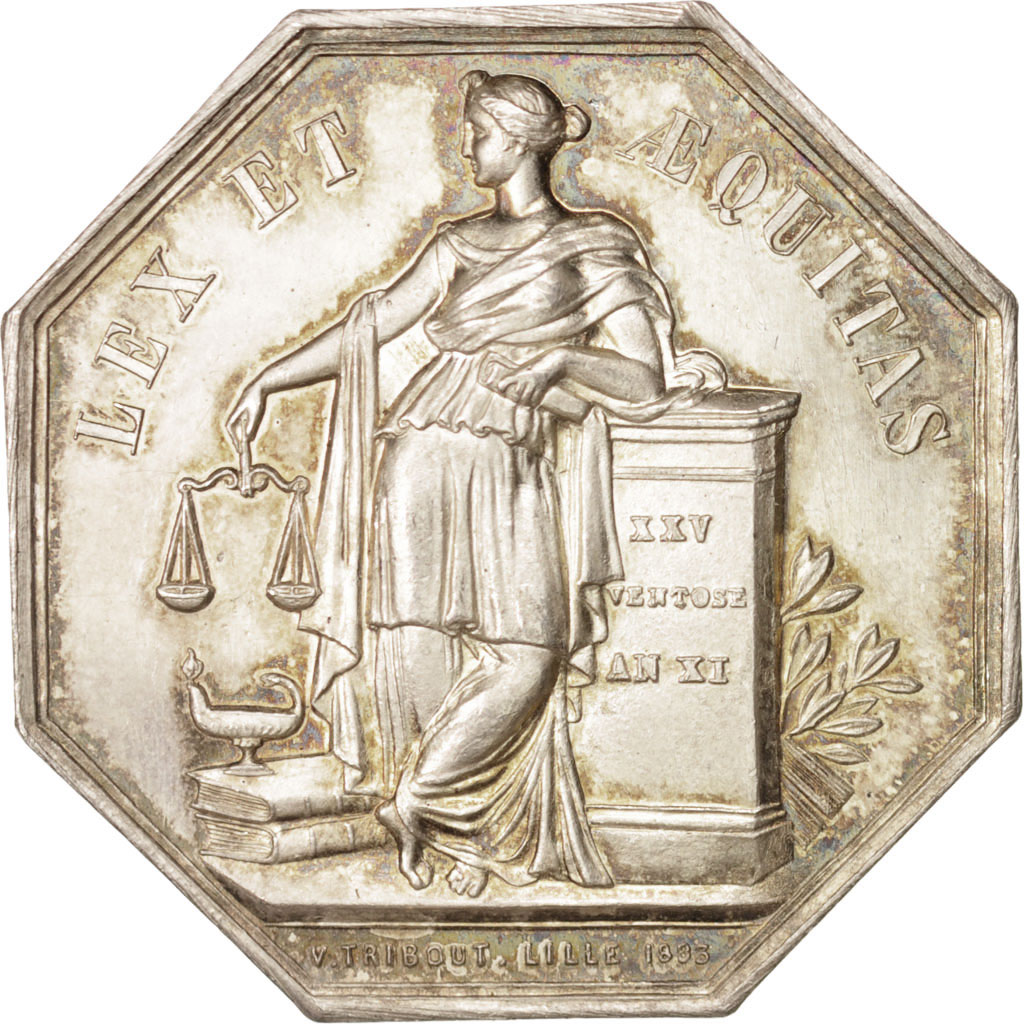 France, Token, Notary, , Silver, Lerouge:161