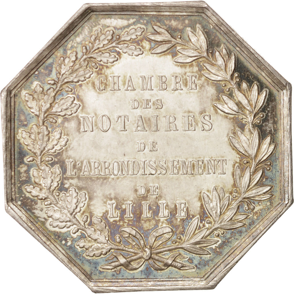 France, Token, Notary, , Silver, Lerouge:161