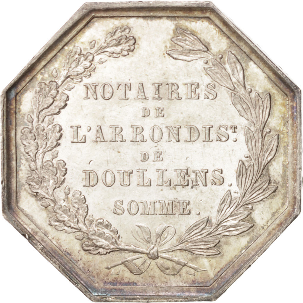 France, Token, Notary, 1833, , Silver, Lerouge:121