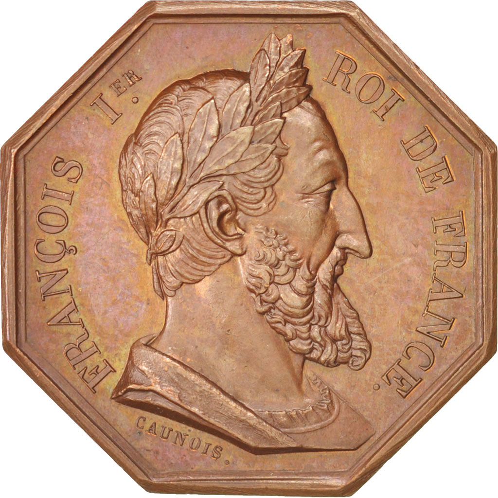 France, Token, Notary, Caunois, , Copper, Lerouge:440a