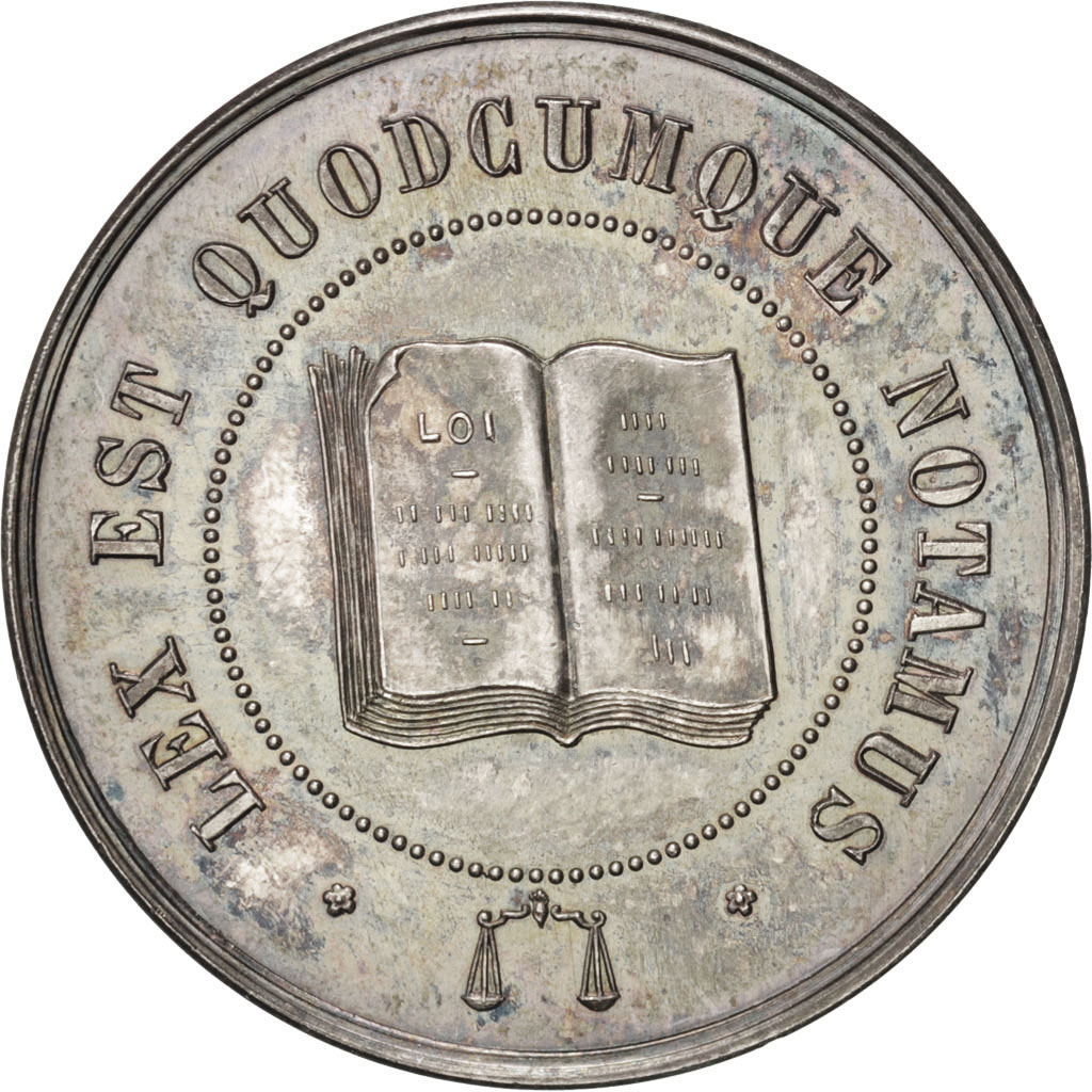 Frankrijk, Token, Notary, PR+, Zilver, Lerouge:90