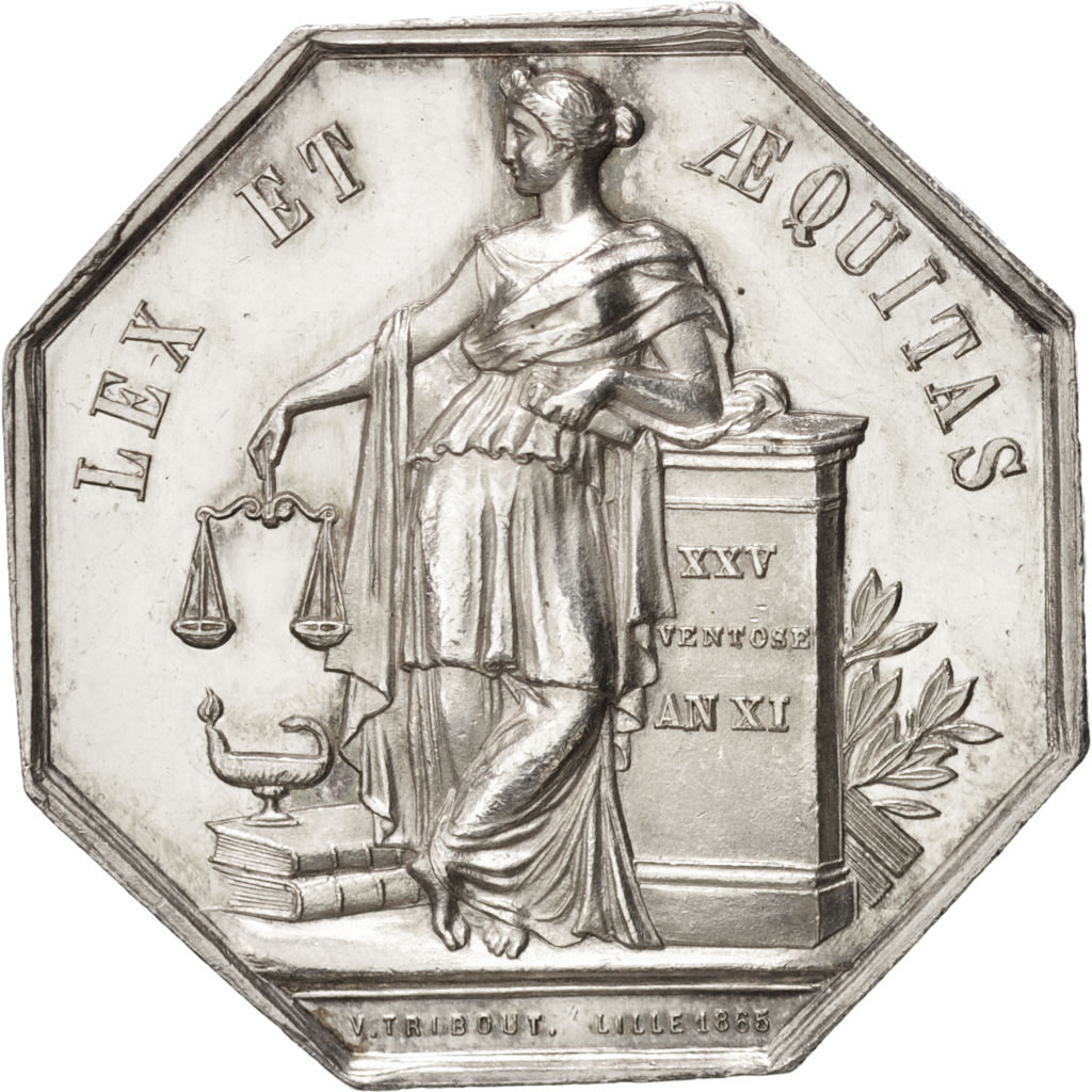 France, Token, Notary, , Silver, Lerouge:161