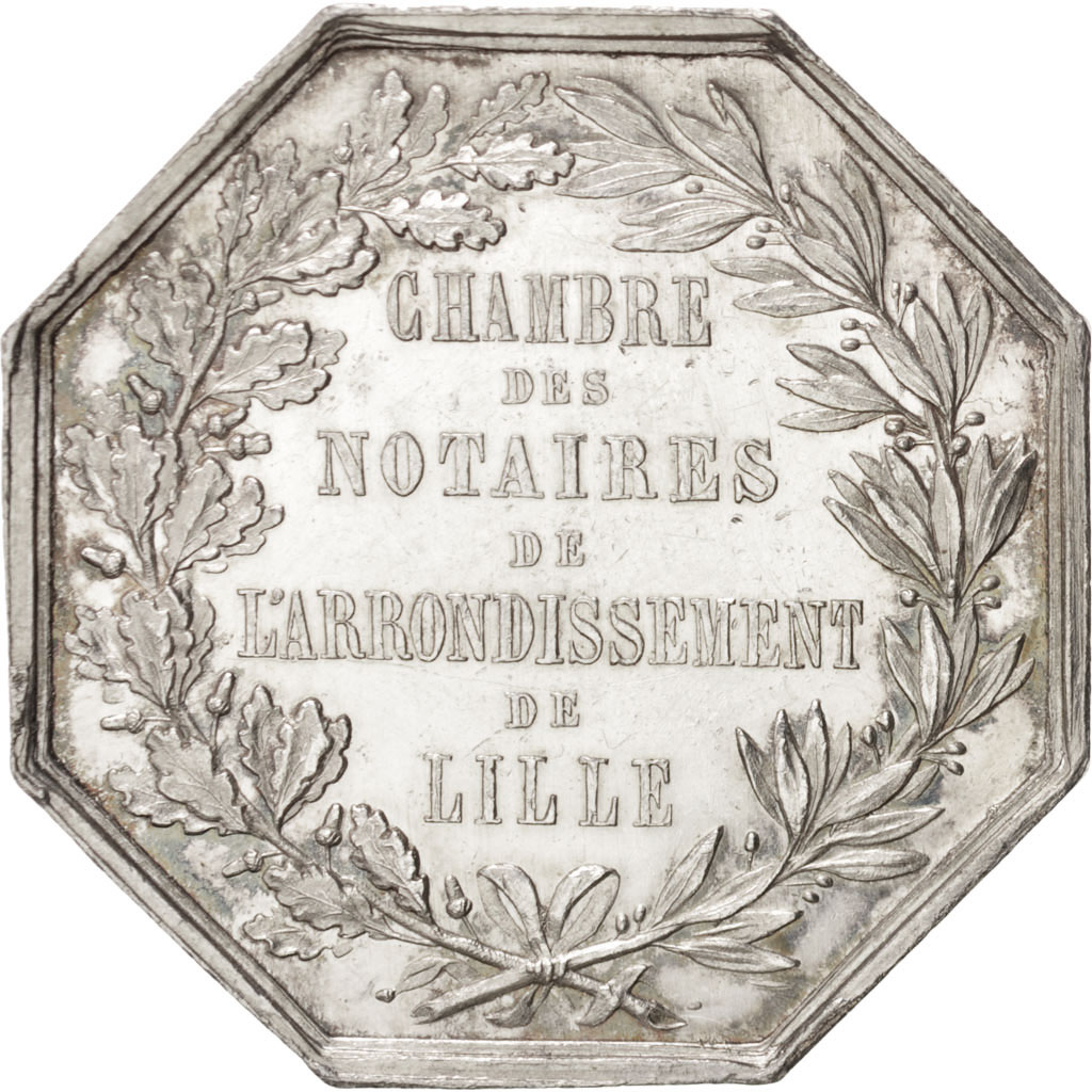 France, Token, Notary, , Silver, Lerouge:161