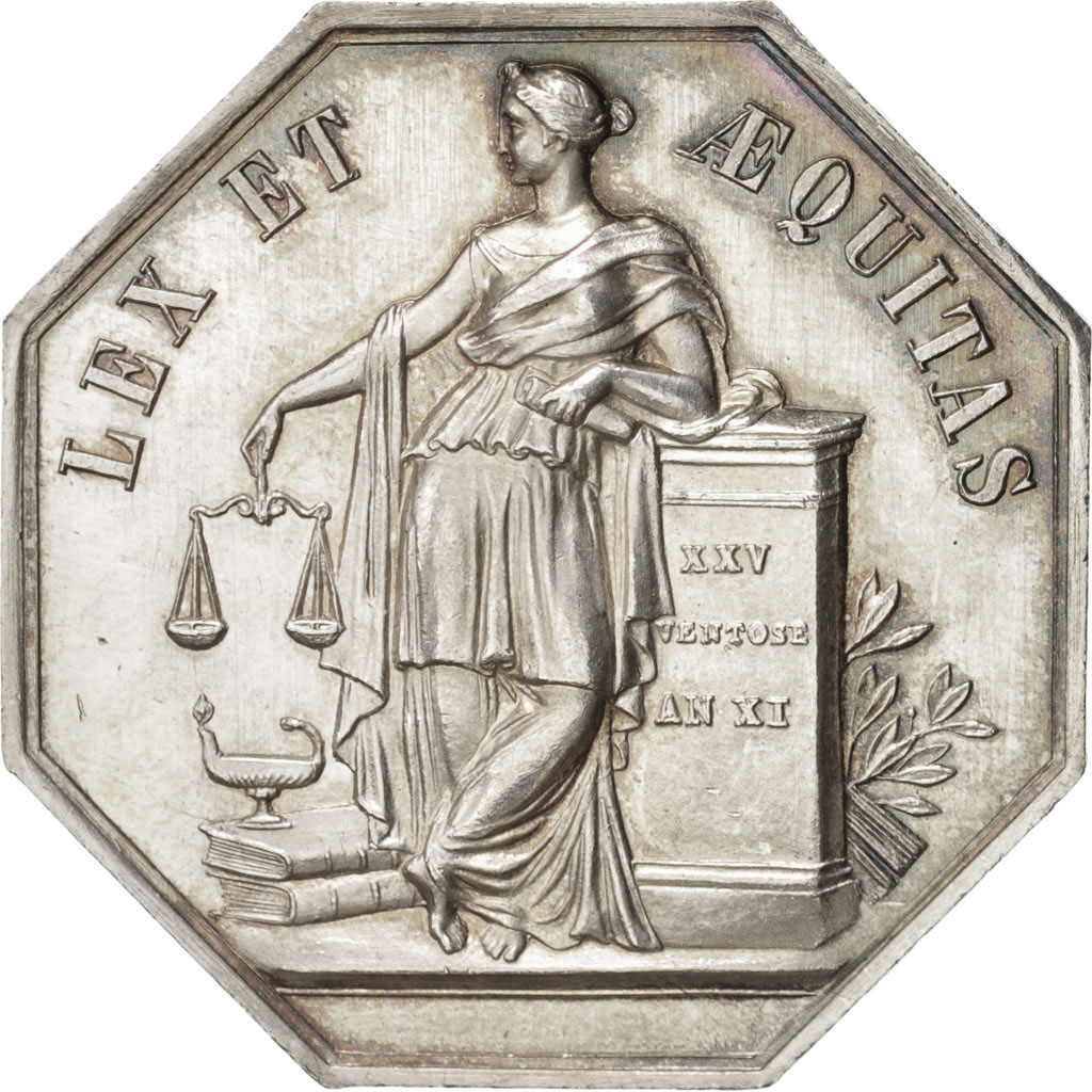 France, Token, Notary, , Silver, Lerouge:161