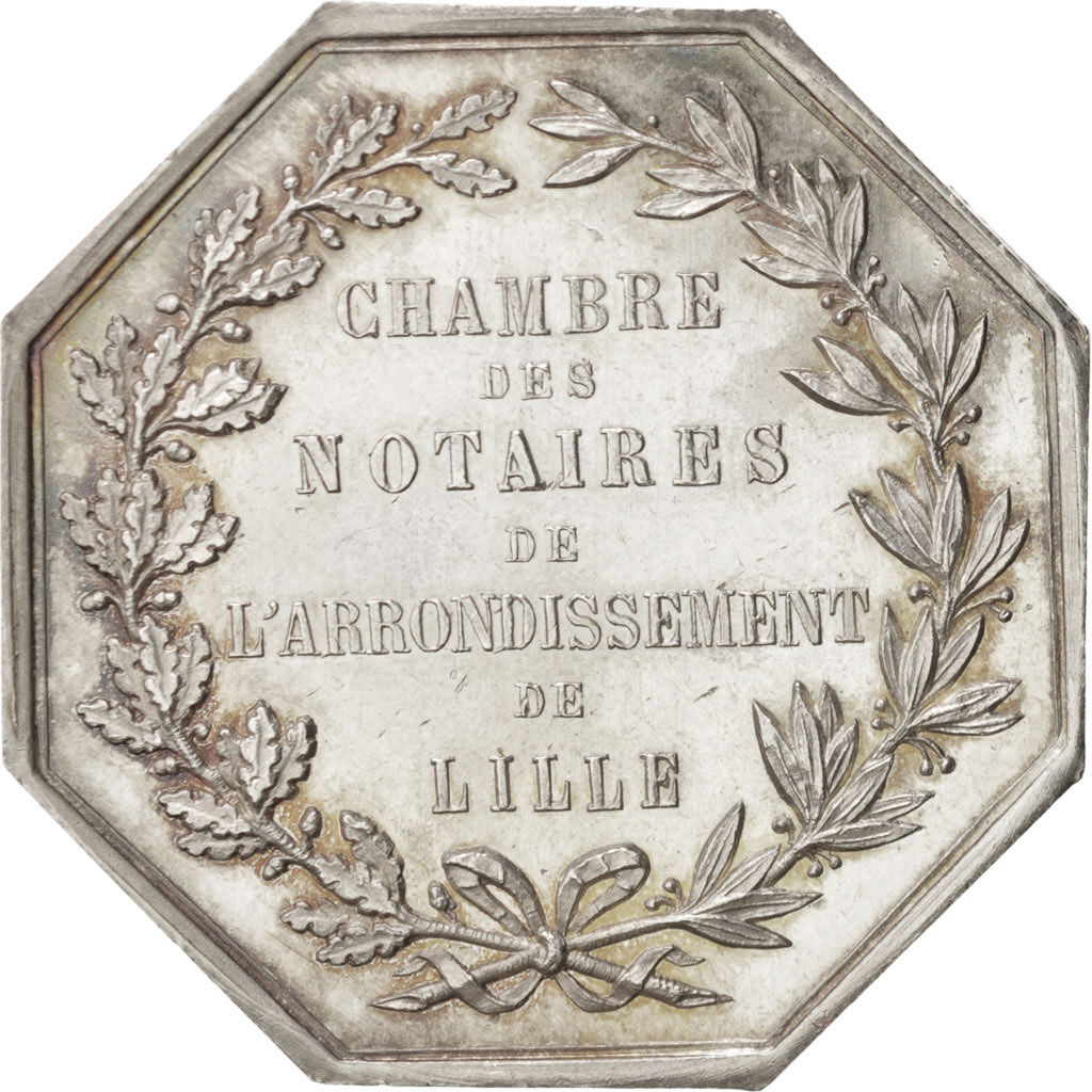 France, Token, Notary, , Silver, Lerouge:161