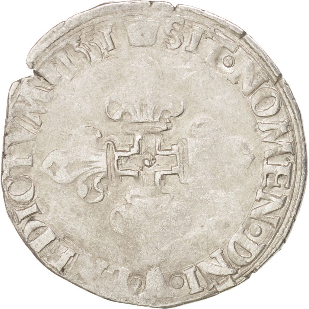 Coin, France, Demi Gros de Nesle, 1551, Paris, , Silver, Sombart:4458