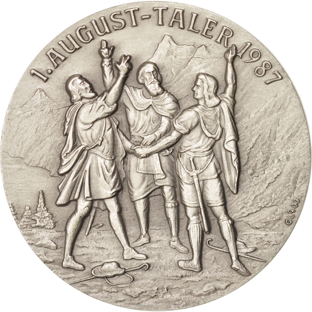 Switzerland, Token, Tourist Token, History, 1987, , Silver