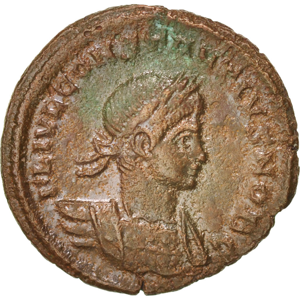 Coin, Constantius II, Follis, Trier, , Copper, RIC:546 var.