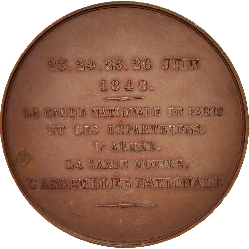 Frankrijk, Medal, French Second Republic, History, 1848, Caqué, PR, Koper