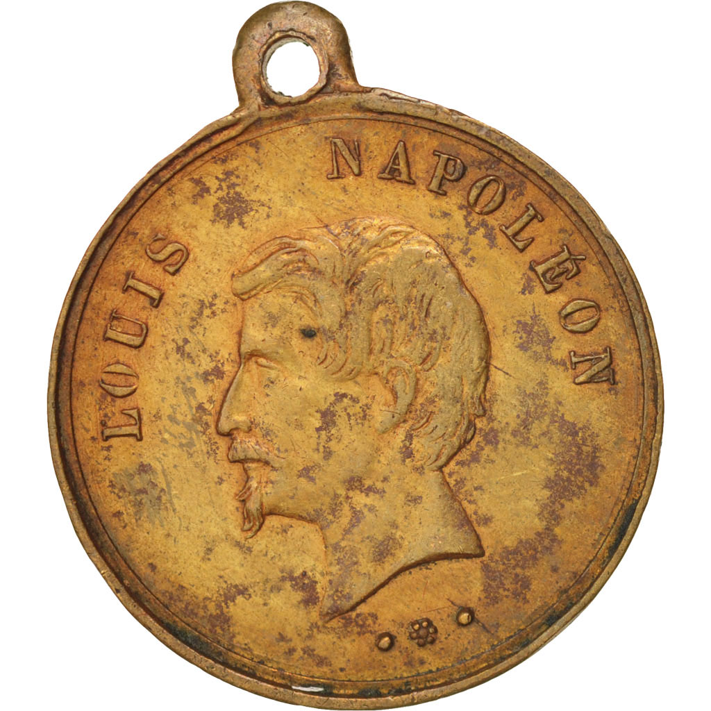 France, Medal, French Second Republic, History, 1851, , Copper