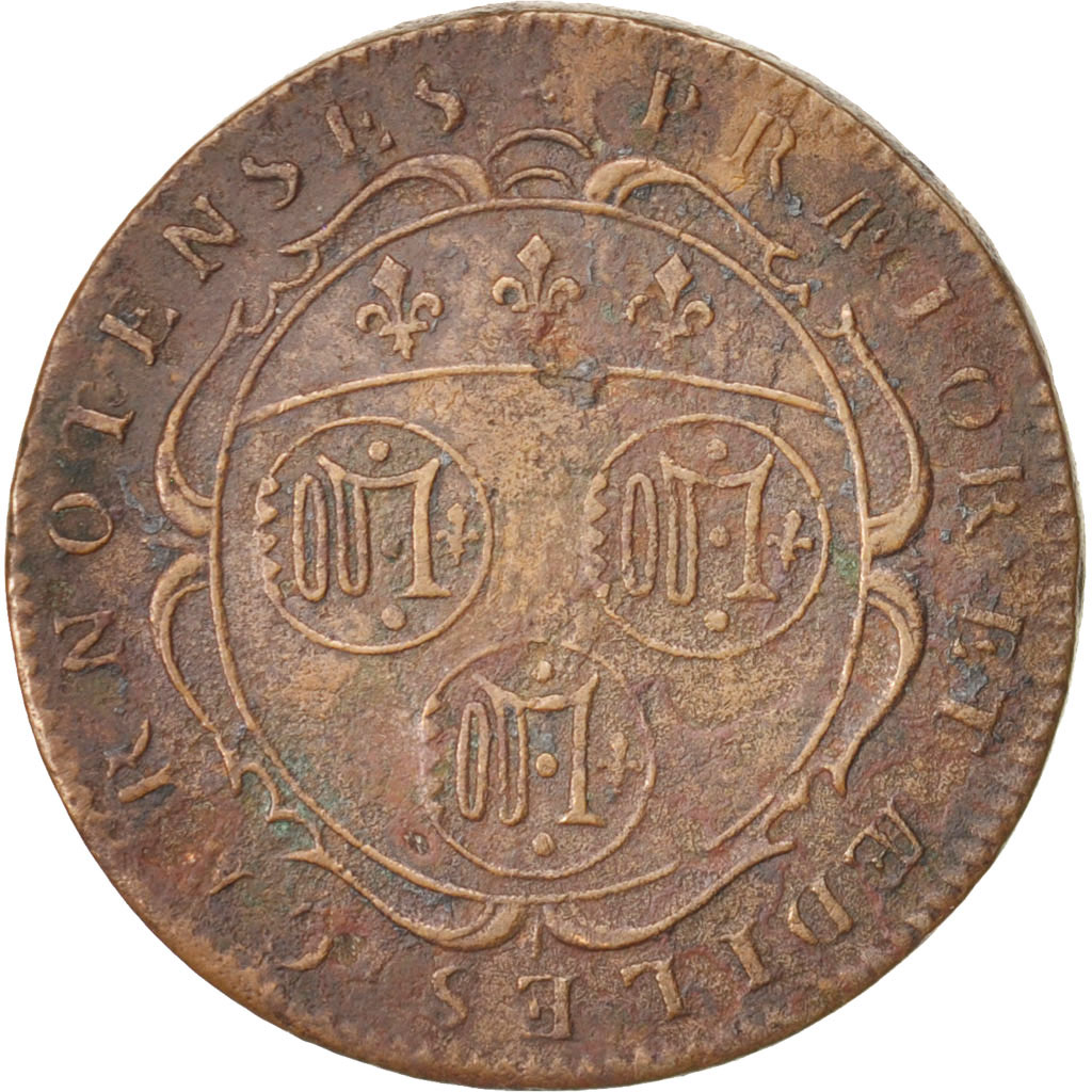 France, Token, Ville de Chartres, 1689, , Copper, Feuardent:8240