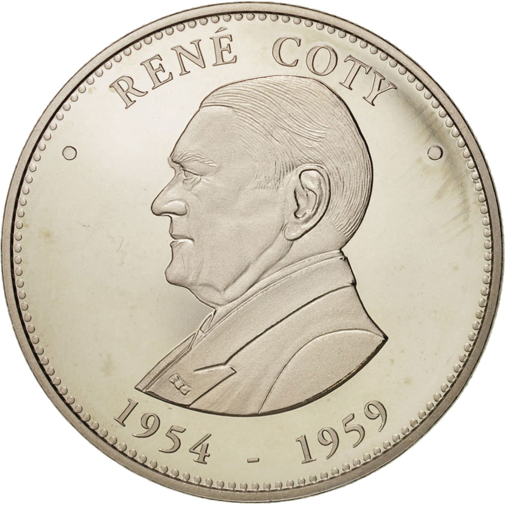 France, Medal, Les Présidents de la République, René Coty, History, 