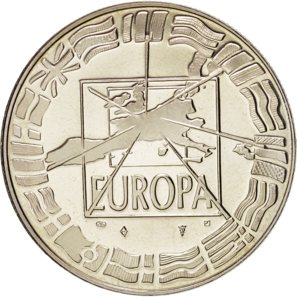 France, Medal, European coinage test, History, 1998, , Cupro-nickel