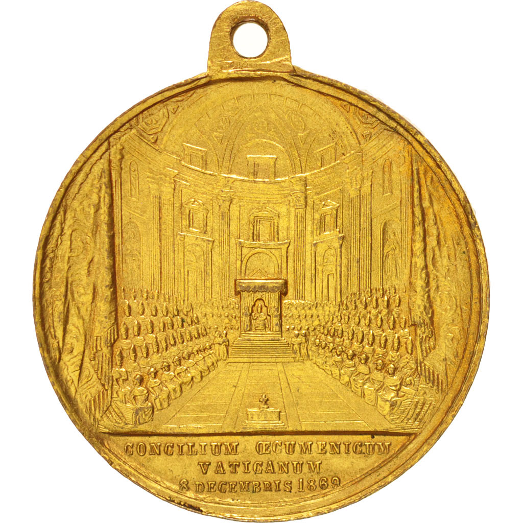 Vatican, Medal, Pie IX, Religions & beliefs, 1869, , Bronze