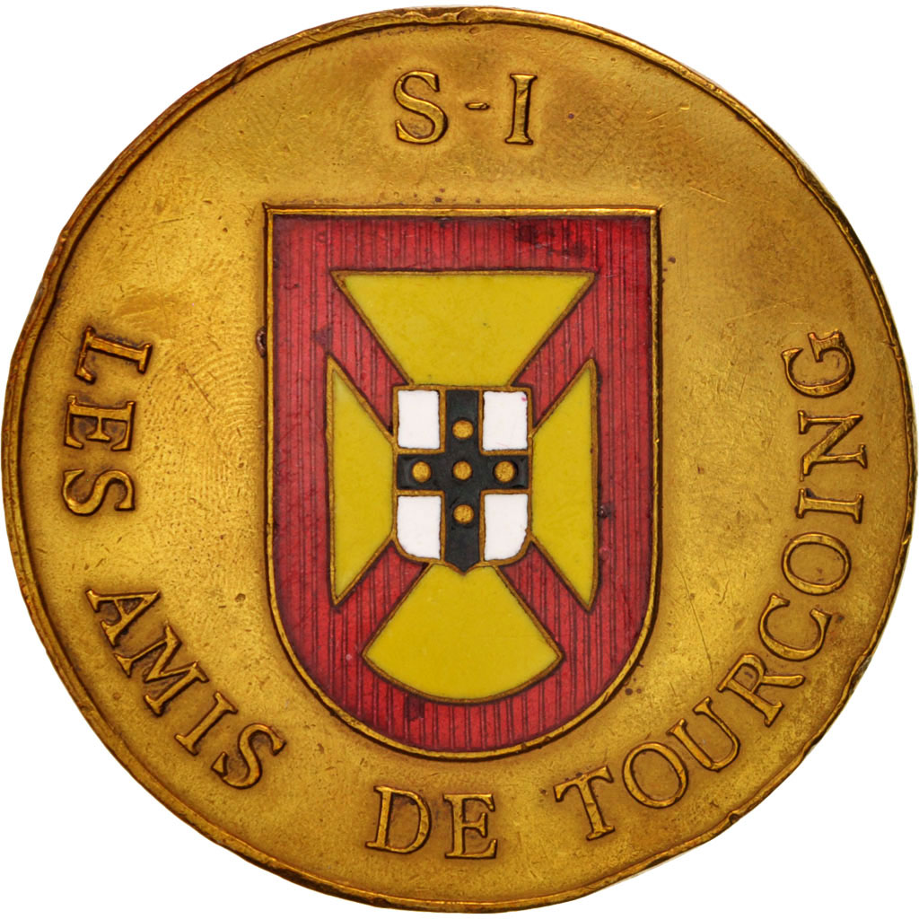 France, Medal, Les amis de Tourcoing, Politics, Society, War, , Copper
