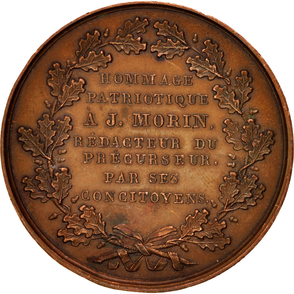 Frankrijk, Medal, Hommage patriotique à J. Morin, History, 1830, Dantzell, ZF+