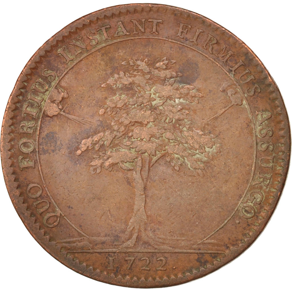 France, Token, Royal, Ville de Dijon, 1722, , Copper